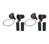 DIRBAK Poignée de changement de vitesse de vélo, ensemble de Transmission à poignée torsadée pour vélos de montagne, paire en métal et plastique Durable