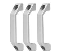 DIRBAK Poignée de porte d'armoire en alliage d'aluminium, ensemble de poignées de tiroir carrées, quincaillerie de meubles durable pour armoires de cuisine, 3 pièces, distance de trou de