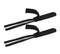 DIRBAK Sangles de pédale de vélo résistantes aux déchirures, durables et réglables, Paire en Nylon Noir pour vélos à pignon Fixe et vélos de Montagne