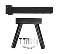 DIRBAK Support de mât de Drapeau Universel Robuste avec verrou de sécurité pour camions, SUV, Camping-Cars, Acier, revêtement en oxyde Noir, antirouille (Tube Double)