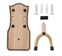 DIRBAK Support mural pour guitare en bois avec support en bois massif et crochet à griffes