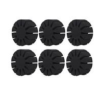 DIRBAK Support Rond en Mousse EVA Durable Noir 7x3cm, 6 pièces, Support de séparateur de flèche, Accessoires de Chasse en Plein air, carquois de Tube de flèche