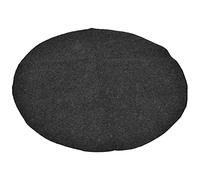 DIRBAK Tapis de Barbecue Rond Gris, Ignifuge, résistant à l'huile, pour Four à Essence, Grils électriques