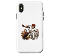 Dire d'amour drôle sur Le Baseball : Frottez de la Terre Dessus Coque pour iPhone X/XS