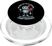 Dire drôle AI Uprising Principalement Drôle Absurdité Robot Joke PopSockets PopGrip pour MagSafe