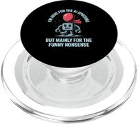 Dire drôle AI Uprising Principalement Drôle Absurdité Robot Joke PopSockets PopGrip pour MagSafe
