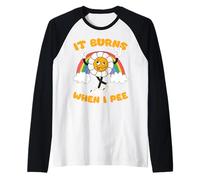 Dire Drôle "ça Brûle Quand Je Fais Pipi"! Sarcastique, Manche Raglan