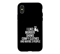 Dire drôle comme Un Meurtre Montre Sarcastique Confortable Coque pour iPhone X/XS