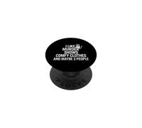 Dire drôle comme Un Meurtre Montre Sarcastique Confortable PopSockets PopGrip Adhésif