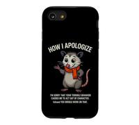 Dire drôle Comment s'excuser désolé Que Votre Terrible comportement Coque pour iPhone SE (2020) / 7/8