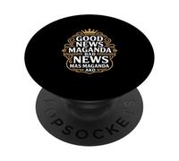 Dire drôle de Bonne Nouvelle Maganda Mauvaise Nouvelle Mas AKO PopSockets PopGrip Adhésif