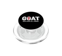 Dire drôle : Dieu, Toute chèvre, Sarcastique et Humoristique PopSockets PopGrip pour MagSafe