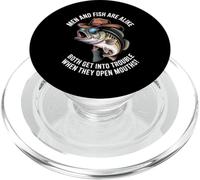 Dire drôle Hommes Poisson Difficulté Parler Humour Blague Femmes Hommes PopSockets PopGrip pour MagSafe