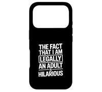 Dire drôle légalement Adulte est hilarant Femmes Hommes Coque pour iPhone 17 Pro