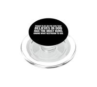 Dire drôle Proud The That Believes God Has The Most Guns PopSockets PopGrip pour MagSafe