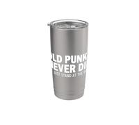 Dire drôle que les vieux punks ne tiennent jamais le dos Gobelet isotherme en acier inoxydable double paroi