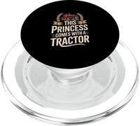 Dire drôle Que Princess Comes Tractor Vintage Farm PopSockets PopGrip pour MagSafe