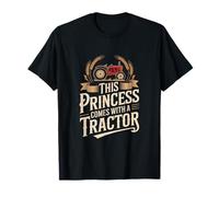 Dire drôle Que Princess Comes Tractor Vintage Farm T-Shirt