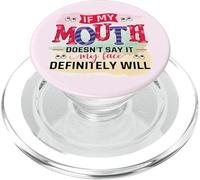 Dire drôle si ma Bouche ne Le Dit Pas, Mon Visage Sera PopSockets PopGrip pour MagSafe