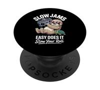 Dire drôle Slow Jams Easy Does It Chill Humour Femmes Hommes PopSockets PopGrip Adhésif