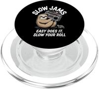 Dire drôle Slow Jams Easy Does It Chill Humour Femmes Hommes PopSockets PopGrip pour MagSafe