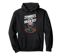 Dire drôle Zombies Give Me Brain Rot Spooky Femmes Hommes Sweat à Capuche