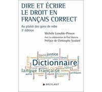 Dire et écrire le droit en français correct - Au plaisir des gens de robe