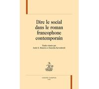 Dire Le Social Dans Le Roman Francophone Contemporain