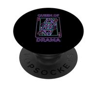 Dire Queen of Drama pour Les Personnes théâtrales PopSockets PopGrip Adhésif