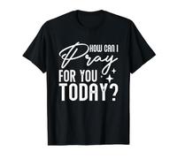 Dire Religieux catholique chrétien Comment Puis-Je Prier pour Vous T-Shirt Graphique avec Valeur, Homme, Noir, L