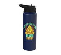 Dire romain Bouddha drôle Nom romain Stainless Steel Insulated Water Bottle