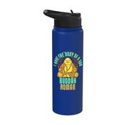 Dire romain Bouddha drôle Nom romain Stainless Steel Insulated Water Bottle
