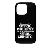 Dire Sarcastique Avant Le Travail Intelligence Artificielle Coque pour iPhone 13 Pro