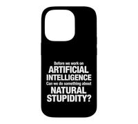 Dire Sarcastique Avant Le Travail Intelligence Artificielle Coque pour iPhone 14 Pro