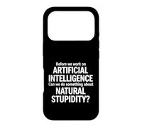 Dire Sarcastique Avant Le Travail Intelligence Artificielle Coque pour iPhone 17 Pro