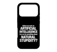 Dire Sarcastique Avant Le Travail Intelligence Artificielle Coque pour iPhone 17 Pro