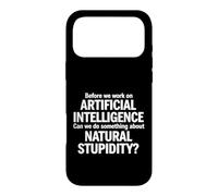 Dire Sarcastique Avant Le Travail Intelligence Artificielle Coque pour iPhone 17 Pro Max