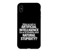 Dire Sarcastique Avant Le Travail Intelligence Artificielle Coque pour iPhone XS Max