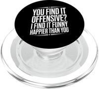 Dire sarcastique : « Vous trouvez ça offensant, je ris, plus de sarcasme » PopSockets PopGrip pour MagSafe