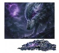 Dire Wolf Puzzle en Bois pour Adultes | Le tri par zones du motif - moins de temps devant les écrans à son propre rythme.