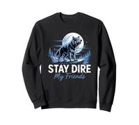 Dire Wolves Lover Pléistocène Éventail des Sciences Naturelles Sweatshirt
