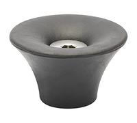 WAGNER Butoir de porte rétro pour sol et mur pour exterieur OUTDOOR CÔNES - diamètre Ø 50 x 30 mm, caoutchouc plein noir de haute qualité et vis en inox résistant aux intempéries - 15520211