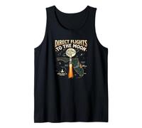 Direct Flights to The Moon Florida Space Coast Retro Débardeur