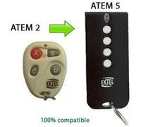 Direct fournisseur officiel : Télécommande ATEM 2 pour motorisation Extel - remplacée par la télécommande Extel Beep 100% compatible et garantie. -