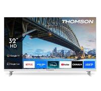 Thomson Téléviseur LED 32 pouces 32HG2S15W HD Smart Google TV Blanc Wi‑Fi
