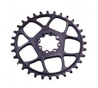 Direct Mount Plateau de pédalier simple à 8 boulons 3 mm avec dents étroites et larges pour un changement de vitesse fiable (34T)