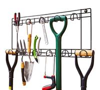 Direct Online Houseware House Of Home Étagère de rangement pour outils de jardinage, équipement, pelles, râteaux, tuyau, deux niveaux à fixation murale