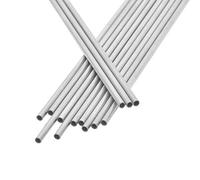 Directement sans faille, Tube capillaire sans soudure en acier inoxydable 304, 500 mm, argent, diamètre extérieur 1 mm, épaisseur de paroi 0,1 à 0,35 mm(1x0.35mm)