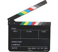 Directeur Acrylique Scène Clap Tv Film Action Board Film Prop Avec Stylo ( Noir) G