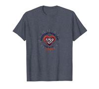 Directeur Adjoint : Cœur de l'école T-Shirt, Homme, Bleu Chiné, S